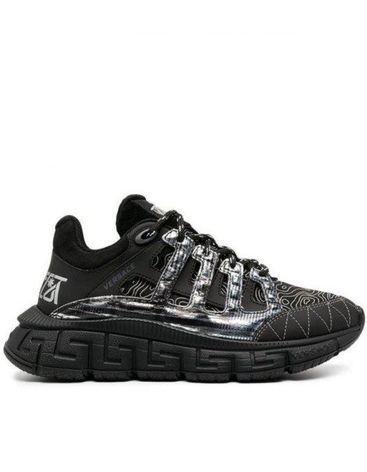 Sneakers Versace Trigreca, Negru Argintiu - DSU8094D18TCGD4192