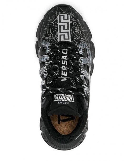 Sneakers Versace Trigreca, Negru Argintiu - DSU8094D18TCGD4192
