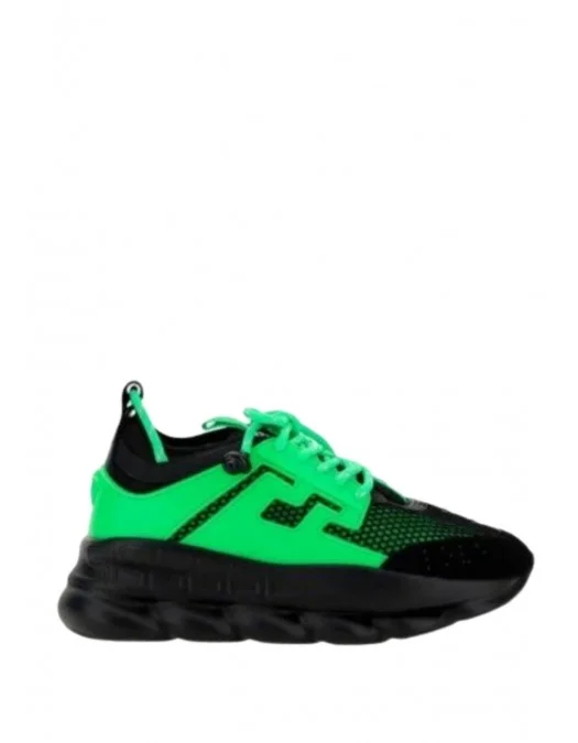 プニ　　CZ340 SNEAKERS VERSACE, Chain Reaction Black Green