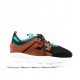 Sneakers Versace, Chain Reaction, Orange Green - DSU7071ED7CTG2BA00