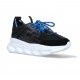 Sneakers Versace, Chain Reaction, Black with Blue Laces - DSU7071ED7CTG2BD20