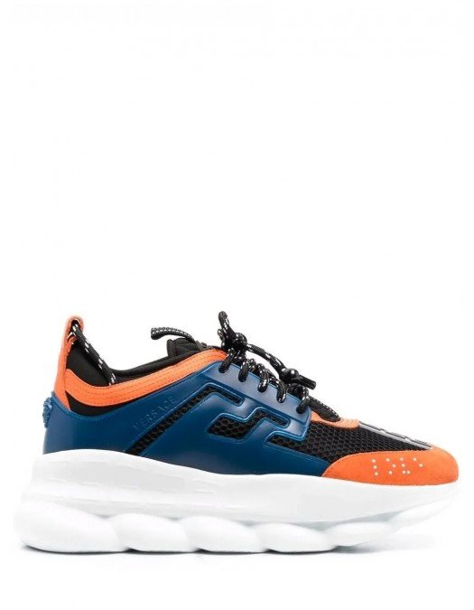 Sneakers Versace, Chain Reaction, Orange Blue Black - DSU7071ED7CTG2O210