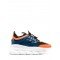 Sneakers Versace, Chain Reaction, Orange Blue Black 