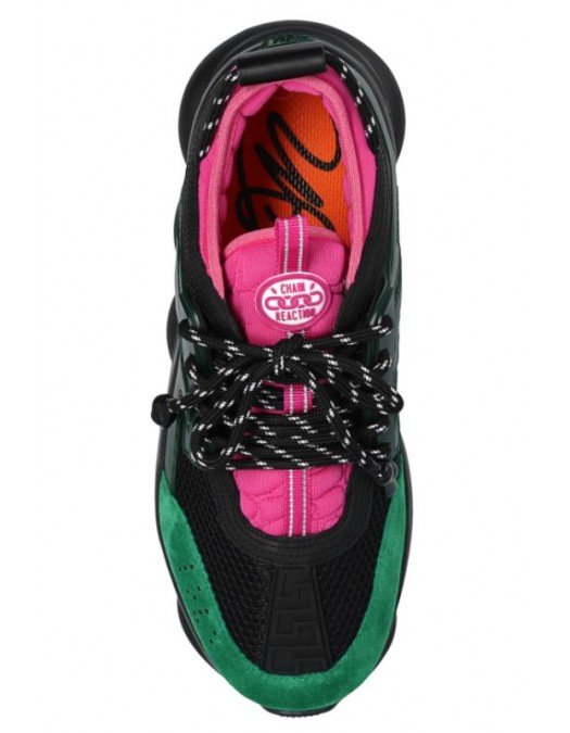 Sneakers Versace, Chain Reaction, Green Pink - DSU7071ED7CTG6G290