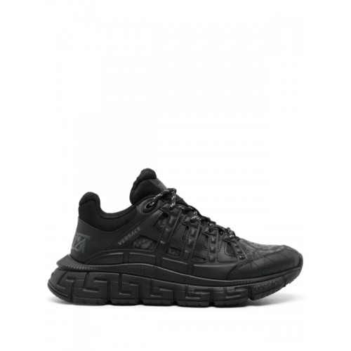 SNEAKERS VERSACE, Trigreca Barocco, Matte, Black SNEAKERS VERSACE, Trigreca Barocco, Matte, Black