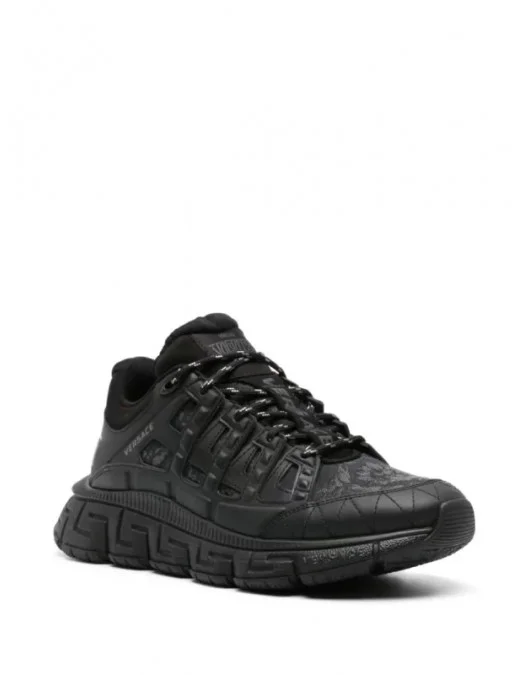 SNEAKERS VERSACE, Trigreca Barocco, Matte, Black - DSU80941A097692B580