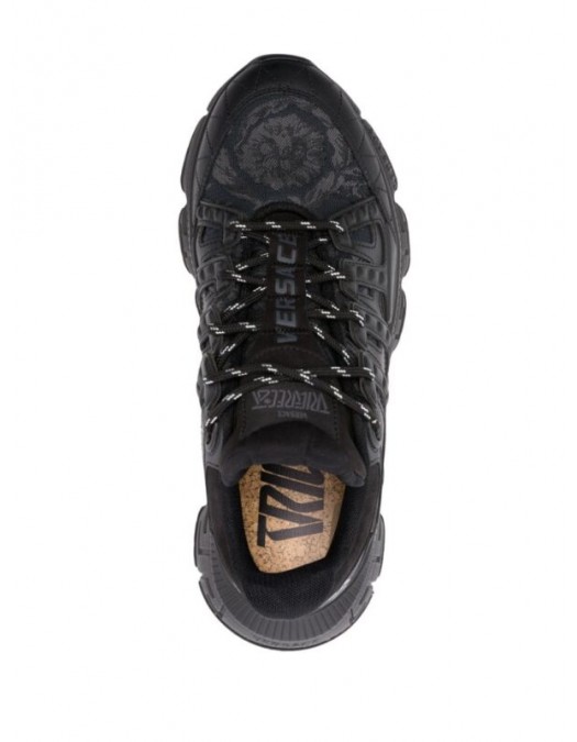 SNEAKERS VERSACE, Trigreca Barocco, Matte, Black - DSU80941A097692B580