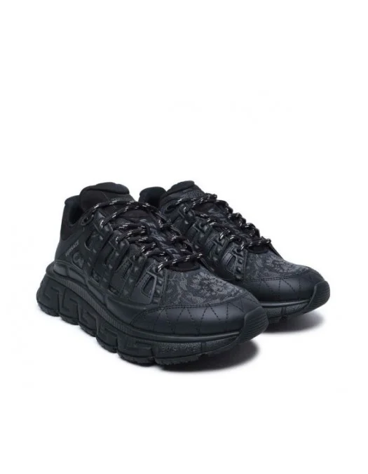 SNEAKERS VERSACE, Trigreca Barocco, Matte, Black - DSU80941A097692B580