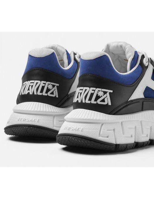 Sneakers VERSACE, Trigreca Barocco, Blue and Black - DSU80941A166666BJ70