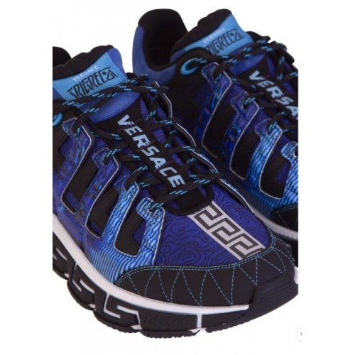 SNEAKERS VERSACE, Trigreca, Low Sneakers In Blue