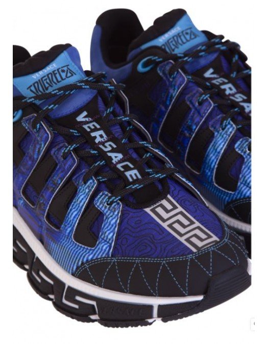 SNEAKERS VERSACE, Trigreca, Low Sneakers In Blue - DSU8094D17TCG6X150