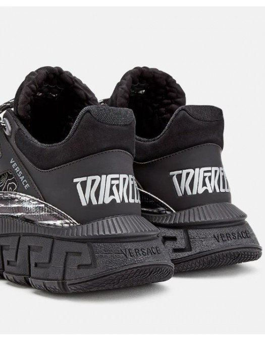 Sneakers Versace Trigreca, Negru Argintiu - DSU8094D18TCGD4192