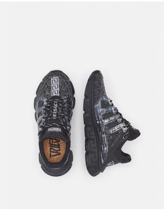 Sneakers Versace Trigreca, Negru Argintiu - DSU8094D18TCGD4192
