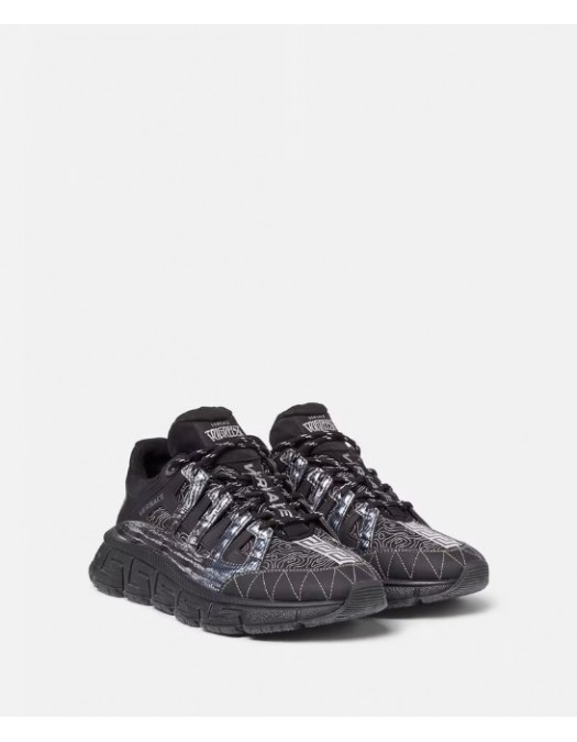 Sneakers Versace Trigreca, Negru Argintiu - DSU8094D18TCGD4192