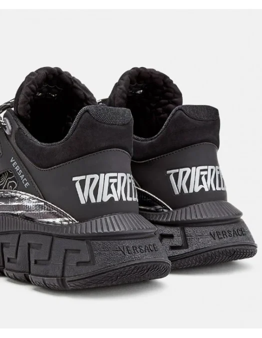 Sneakers Versace Trigreca, Negru Argintiu - DSU8094D18TCGD4192