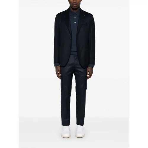 Bluza Zegna, Jersey Polo, Navy Blue