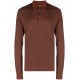 Bluza Zegna, Long Sleeve, Polo, Clay Red - E739UE394A8P09