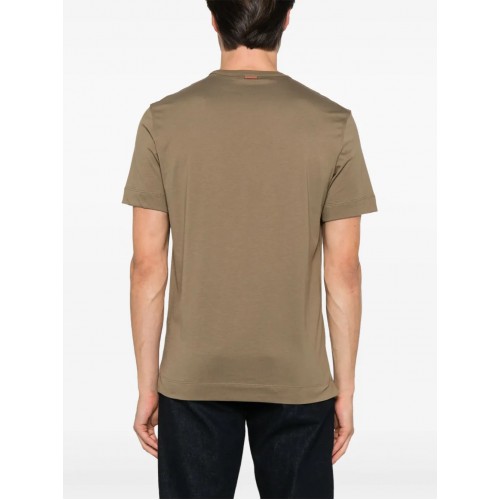 Tricou Zegna, Little Logo, Simple,Ivy Green Tricou Zegna, Little Logo, Simple,Ivy Green