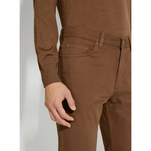 Jeans ZEGNA, Stretch brown