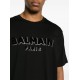 Tricou BALMAIN, Double Text Print, Negru - EG010BB99EJO