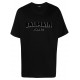 Tricou BALMAIN, Double Text Print, Negru - EG010BB99EJO