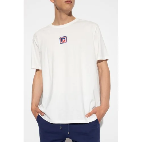 Tricou BALMAIN, Logo Frontal Multicolor, EG010BC43GQF Tricou BALMAIN, Logo Frontal Multicolor, EG010BC43GQF