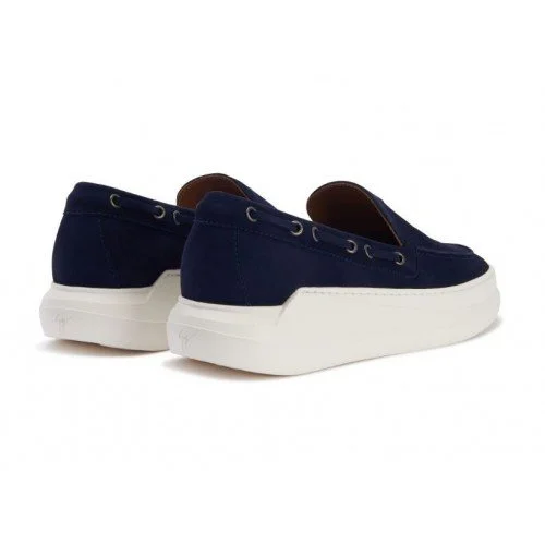 Pantofi GIUSEPPE ZANOTTI, Semnatura metalica, Bleumarin
