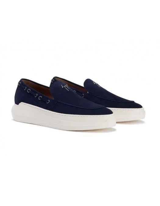 Pantofi GIUSEPPE ZANOTTI, Semnatura metalica, Bleumarin - EU20007011
