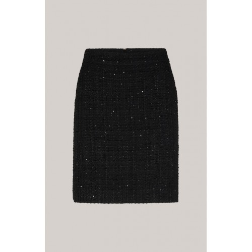 Fusta JOOP, Tweed Mini Skirt, Interwoven Glitter, Neagra Fusta JOOP, Tweed Mini Skirt, Interwoven Glitter, Neagra