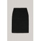 Fusta JOOP, Tweed Mini Skirt, Interwoven Glitter, Neagra - F10018339001