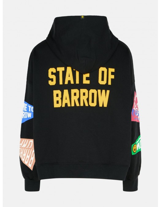 Hanorac BARROW, Maro, Welcome to Districg, Colorful Text Print, Black - F4BWUAHS043110