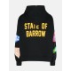 Hanorac BARROW, Maro, Welcome to Districg, Colorful Text Print, Black - F4BWUAHS043110