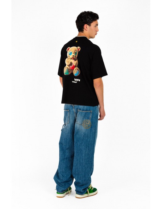 TRICOU BARROW, Teddy Bear Multicolor Print, Negru - F5BWUATH049110 TRICOU BARROW, Teddy Bear Multicolor Print, Negru - F5BWUATH049110