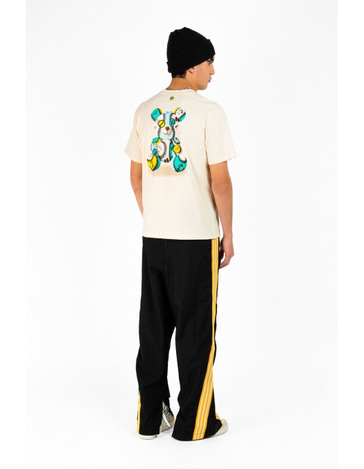 TRICOU BARROW, Teddy Bear Multicolor Print on Back, Cream - F5BWUATH053013 TRICOU BARROW, Teddy Bear Multicolor Print on Back, Cream - F5BWUATH053013