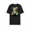 TRICOU BARROW,  Teddy Bear Multicolor Print on Back, Negru