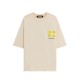 TRICOU BARROW, Teddy Bear Print I'm so happy, Cream - F5BWUATH086013 TRICOU BARROW, Teddy Bear Print I'm so happy, Cream - F5BWUATH086013