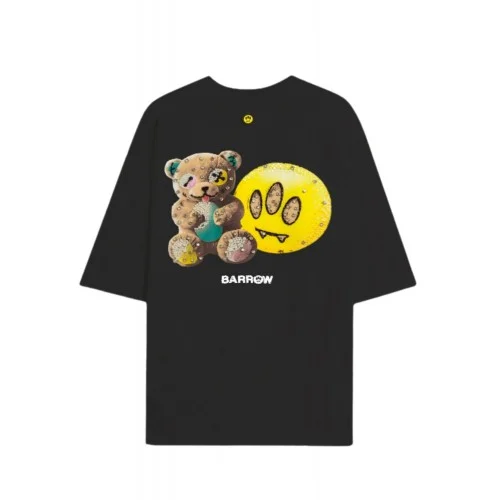TRICOU BARROW,  Teddy Bear Print I'm so happy, Negru