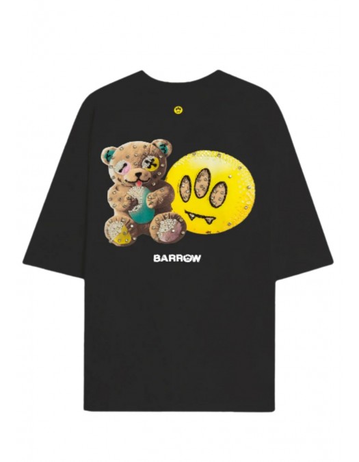 TRICOU BARROW,  Teddy Bear Print I'm so happy, Negru - F5BWUATH086110