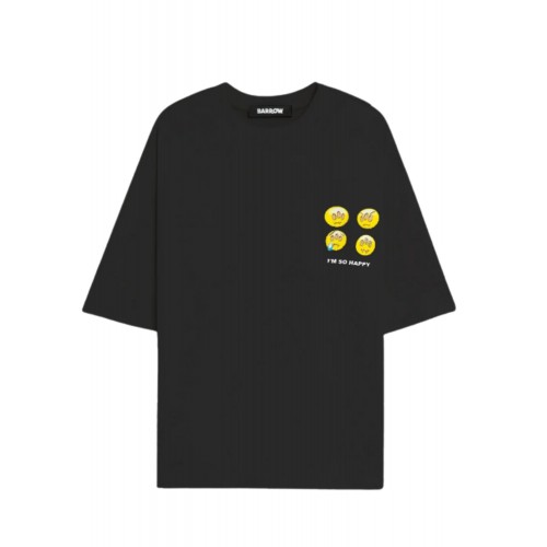 TRICOU BARROW,  Teddy Bear Print I'm so happy, Negru TRICOU BARROW,  Teddy Bear Print I'm so happy, Negru