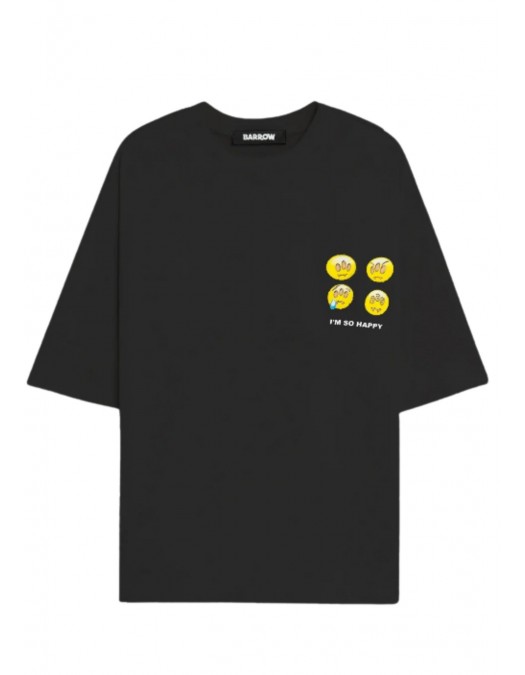 TRICOU BARROW,  Teddy Bear Print I'm so happy, Negru - F5BWUATH086110