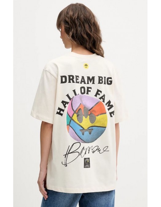 TRICOU BARROW, Dream Big Hall of fame Print, Cream - F5BWUATH127013
