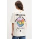 TRICOU BARROW, Dream Big Hall of fame Print, Cream - F5BWUATH127013