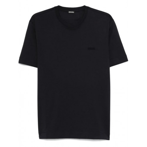 Tricou Zegna, Little Logo, Simple, Special Blue Tricou Zegna, Little Logo, Simple, Special Blue