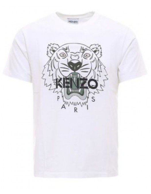 Tricou Kenzo, Imprimeu Tigru, White - FB55TS0204YA01B