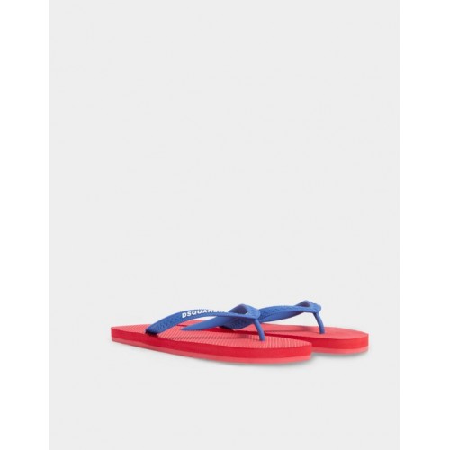 Papuci DSQUARED2,  Logo Flip Flops