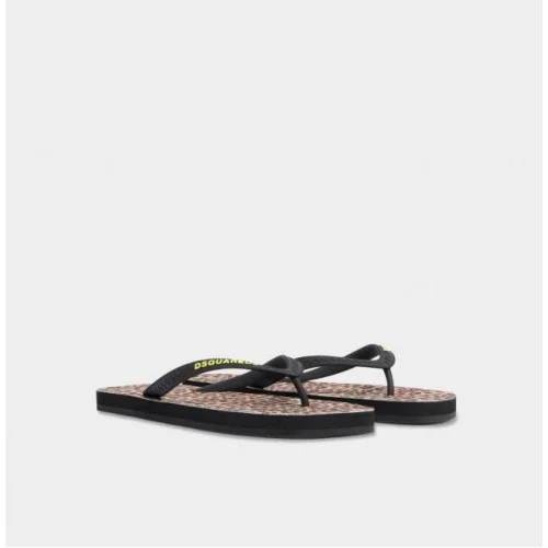 Papuci DSQUARED2, Wild2 Flip Flops