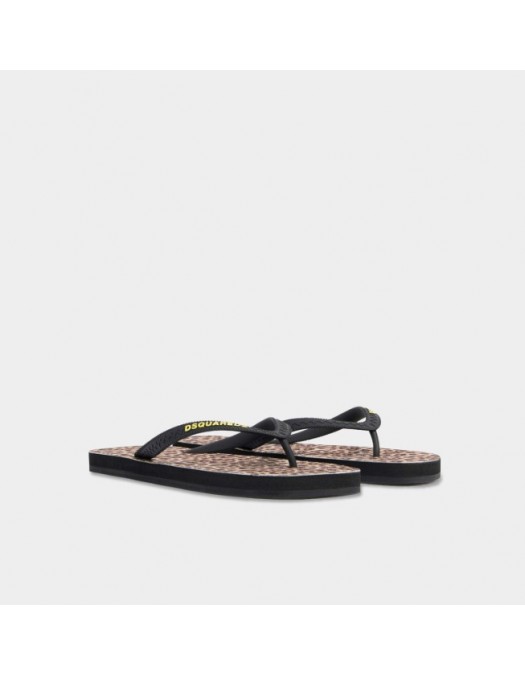 Papuci DSQUARED2, Wild2 Flip Flops - FFM000117208868M4269