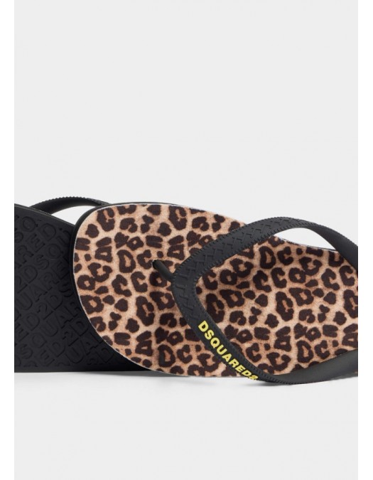 Papuci DSQUARED2, Wild2 Flip Flops - FFM000117208868M4269