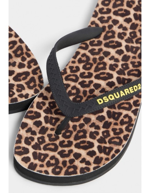 Papuci DSQUARED2, Wild2 Flip Flops - FFM000117208868M4269