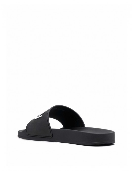 Papuci DSQUARED2, Logo Icon Insertm Black - FFM0023172035162124